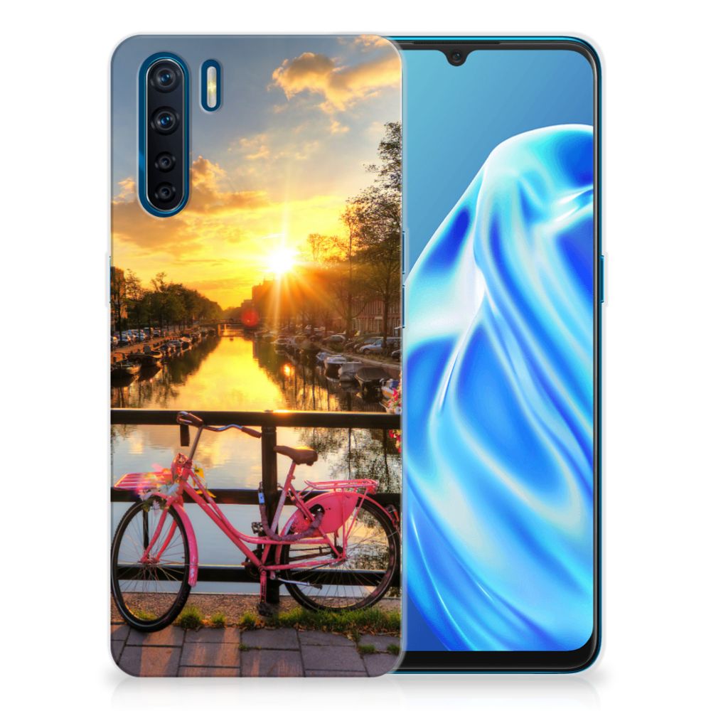 OPPO A91 Siliconen Back Cover Amsterdamse Grachten B2C Telecom