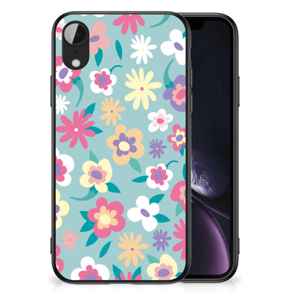 Apple iPhone XR Bloemen Hoesje Flower Power