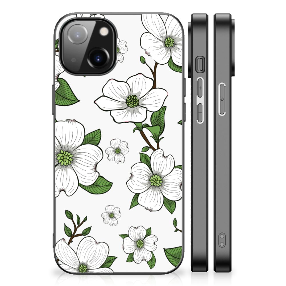 Apple iPhone 13/14 Bloemen Hoesje Dogwood Flowers