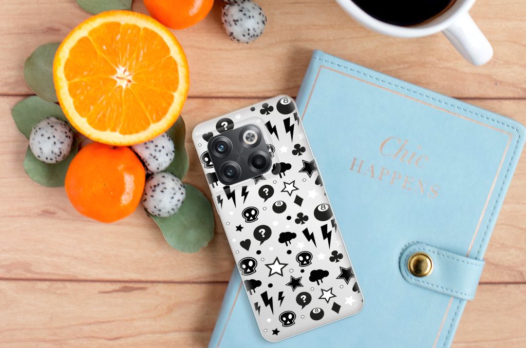 Silicone Back Case OnePlus 10T Silver Punk