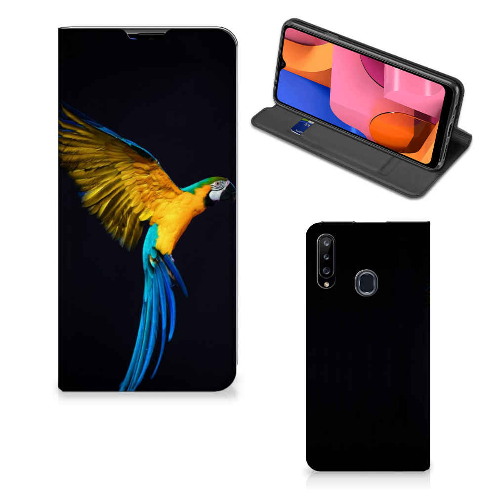 Samsung Galaxy A20s Hoesje maken Papegaai - B2C Telecom