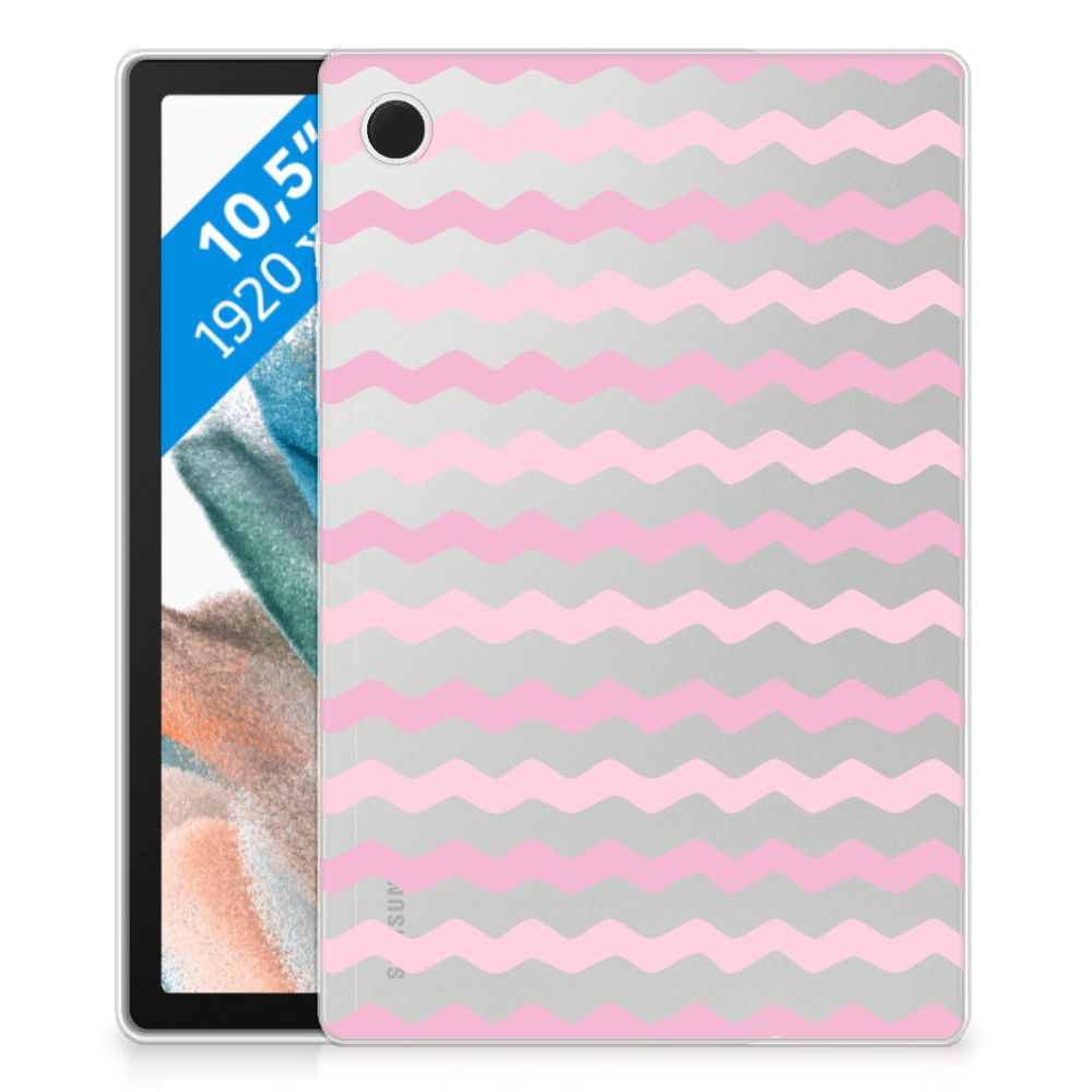 Samsung Galaxy Tab A8 2021/2022 Hippe Hoes Waves Roze - B2C Telecom