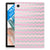 Samsung Galaxy Tab A8 2021/2022 Hippe Hoes Waves Roze - B2C Telecom