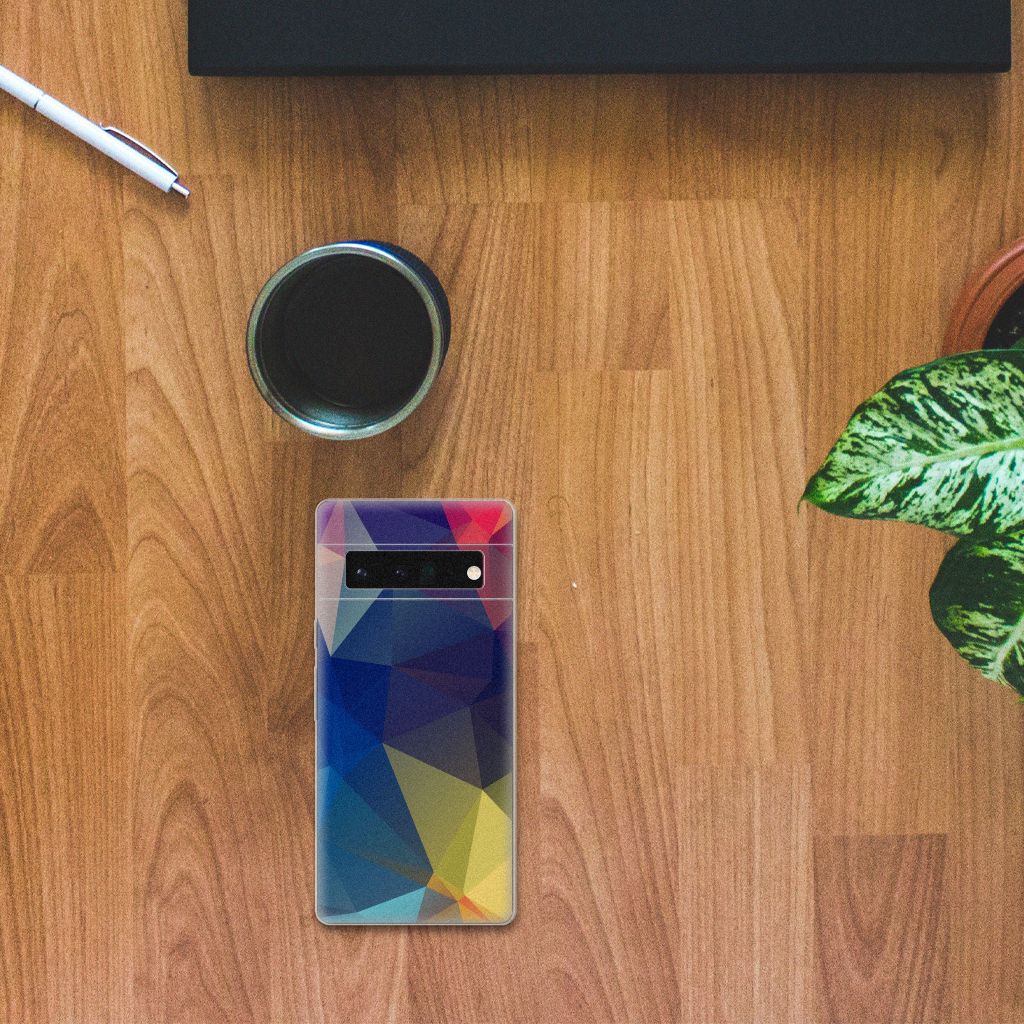 Google Pixel 6 Pro TPU Hoesje Polygon Dark B2C Telecom