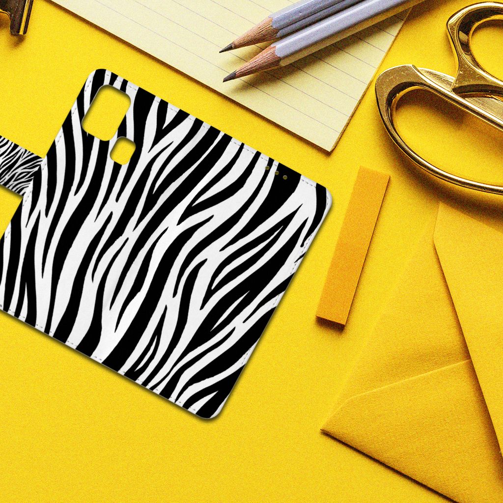 Samsung Galaxy M31 Telefoonhoesje met Pasjes Zebra