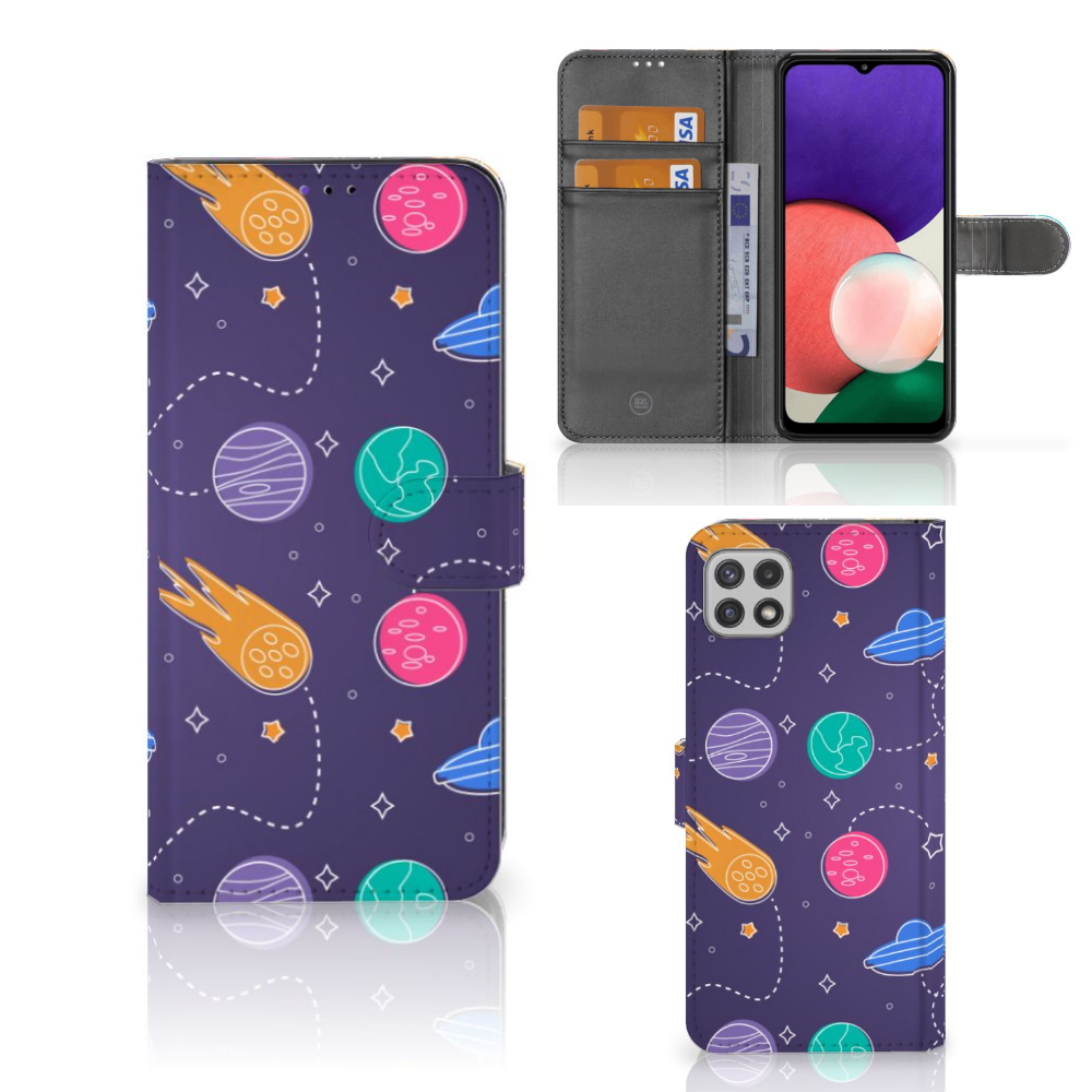 Samsung Galaxy A22 5G Wallet Case met Pasjes Space