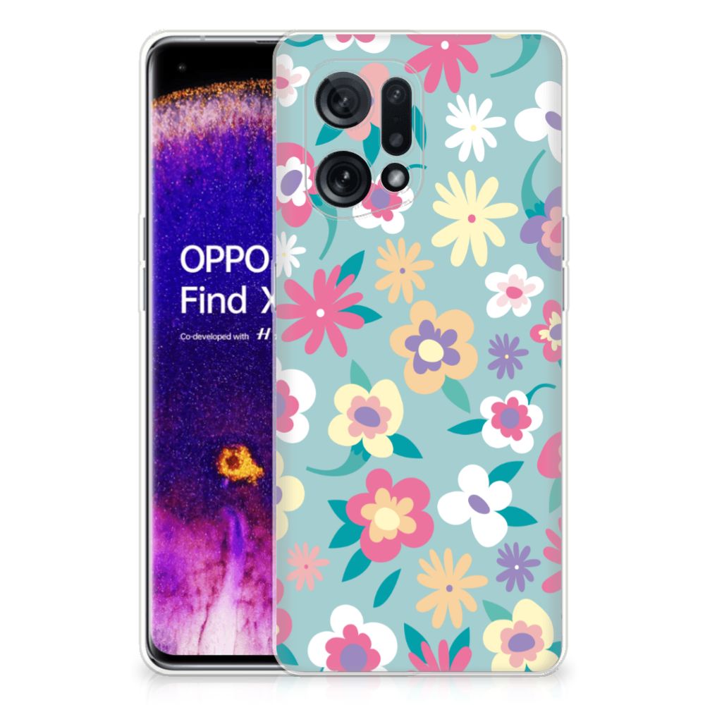 OPPO Find X5 TPU Case Flower Power