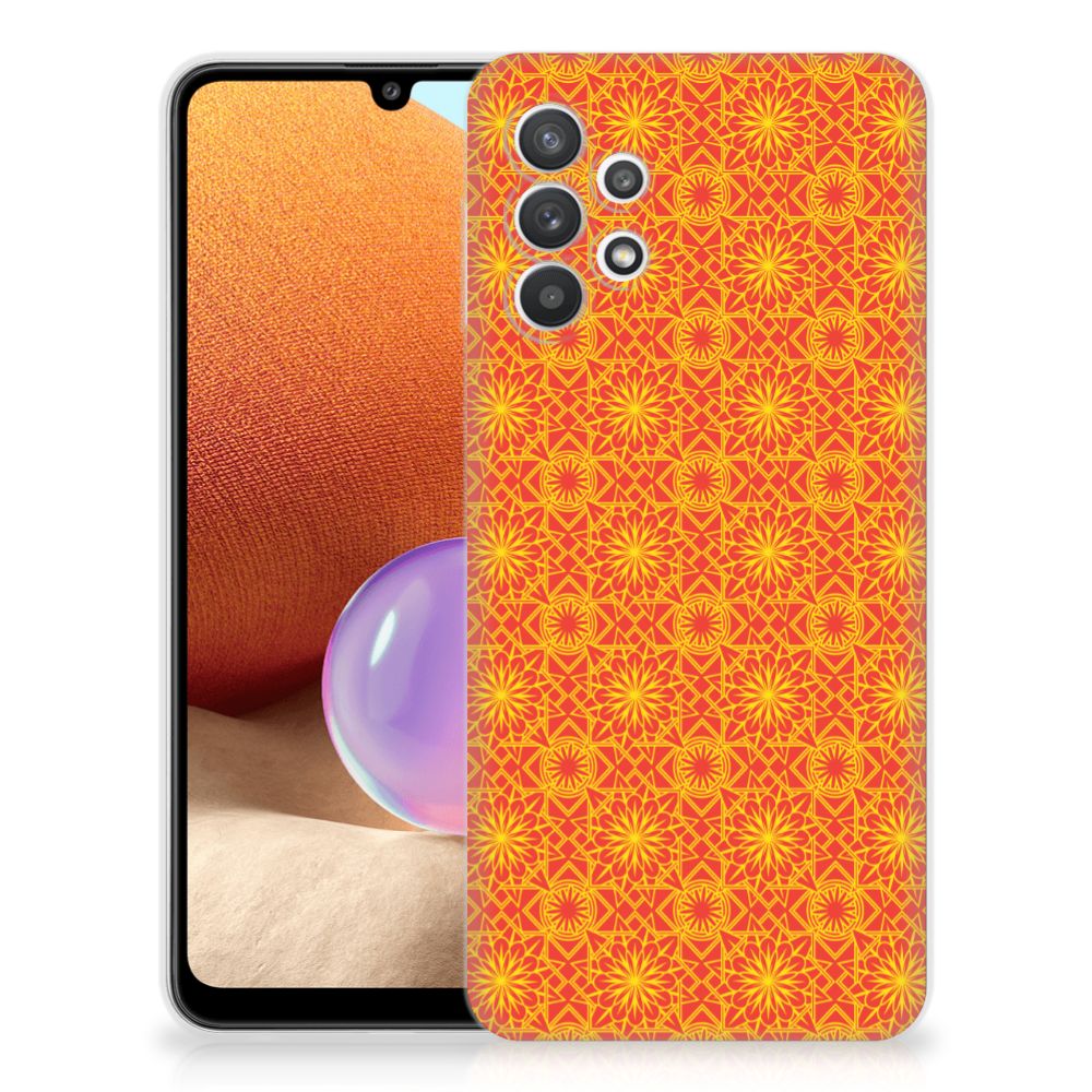 Samsung Galaxy A32 4G | A32 5G Enterprise Editie TPU bumper Batik Oranje B2C Telecom