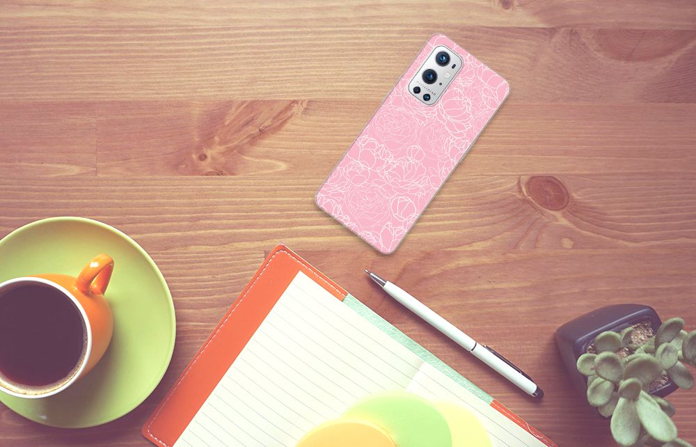 OnePlus 9 Pro TPU Case White Flowers