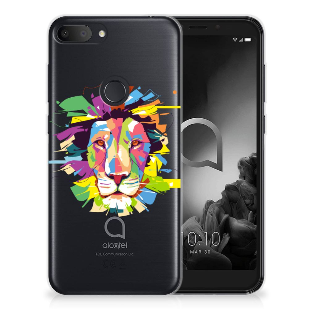 Alcatel 1S (2019) Telefoonhoesje met Naam Lion Color