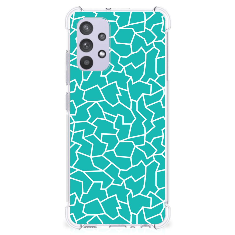 Samsung Galaxy A32 4G | A32 5G Enterprise Editie Back Cover Cracks Blue B2C Telecom