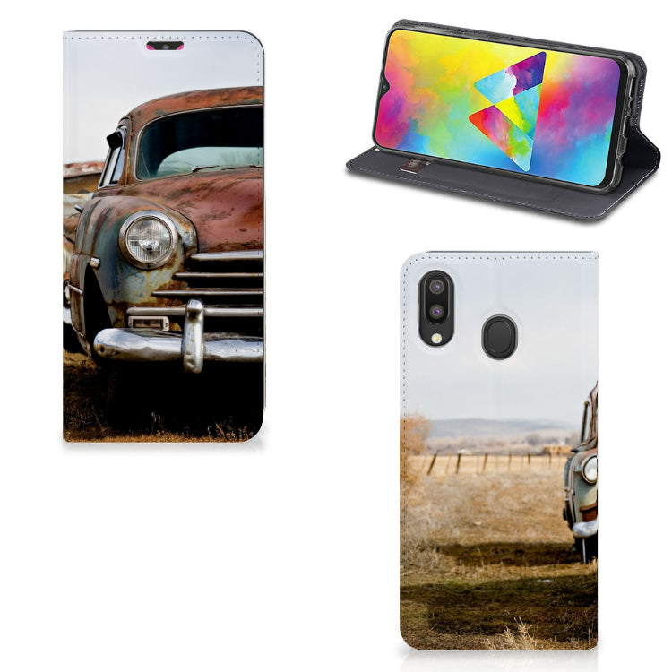 Samsung Galaxy M20 Stand Case Vintage Auto