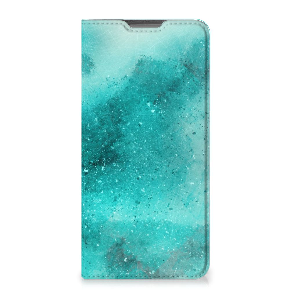 Bookcase Motorola Moto G52 | Moto G82 Painting Blue - B2C Telecom