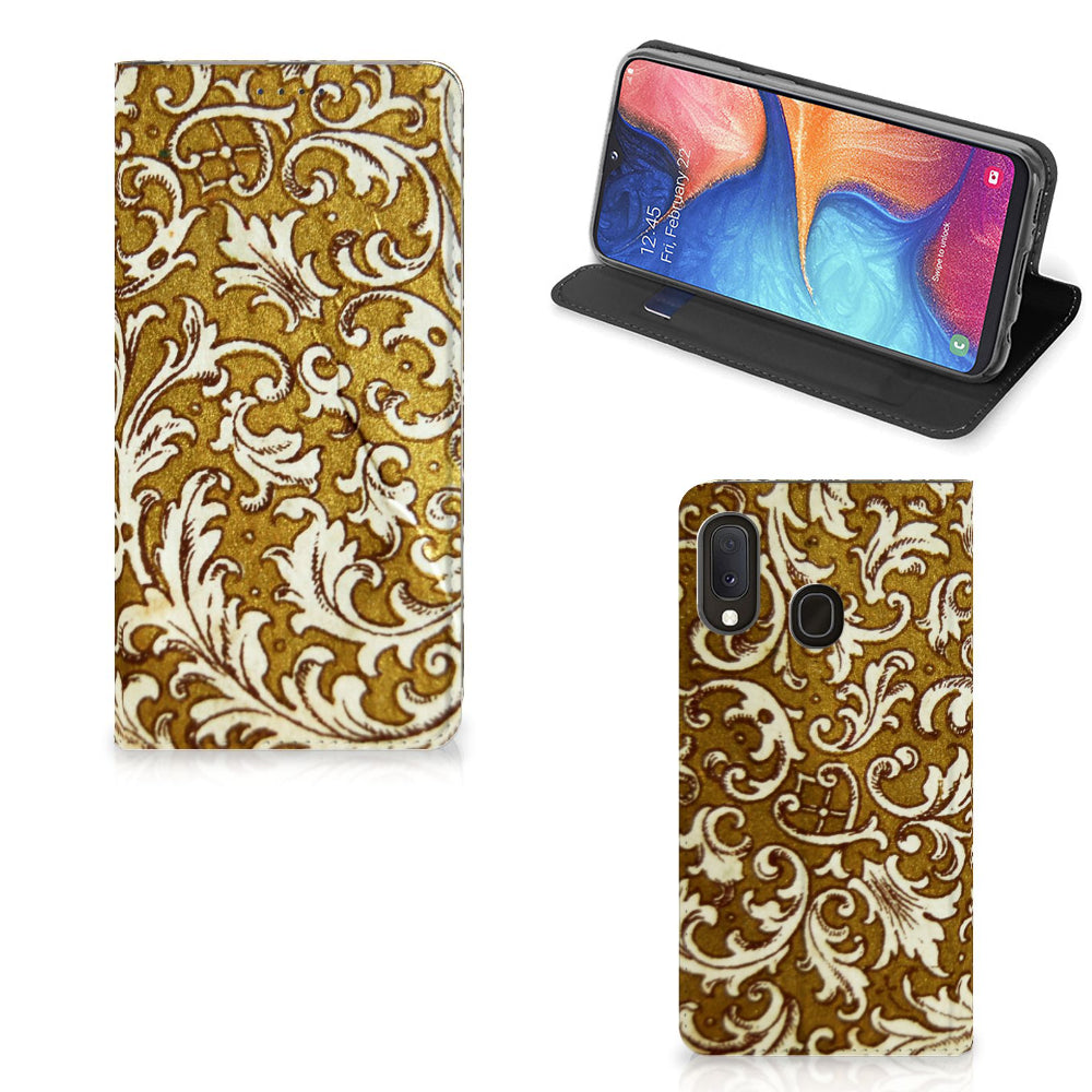 Telefoon Hoesje Samsung Galaxy A20e Barok Goud