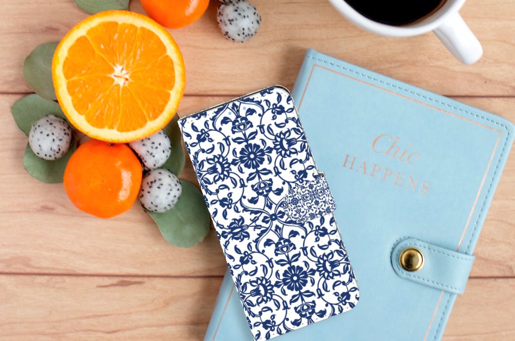 OPPO Reno8 Pro Hoesje Flower Blue