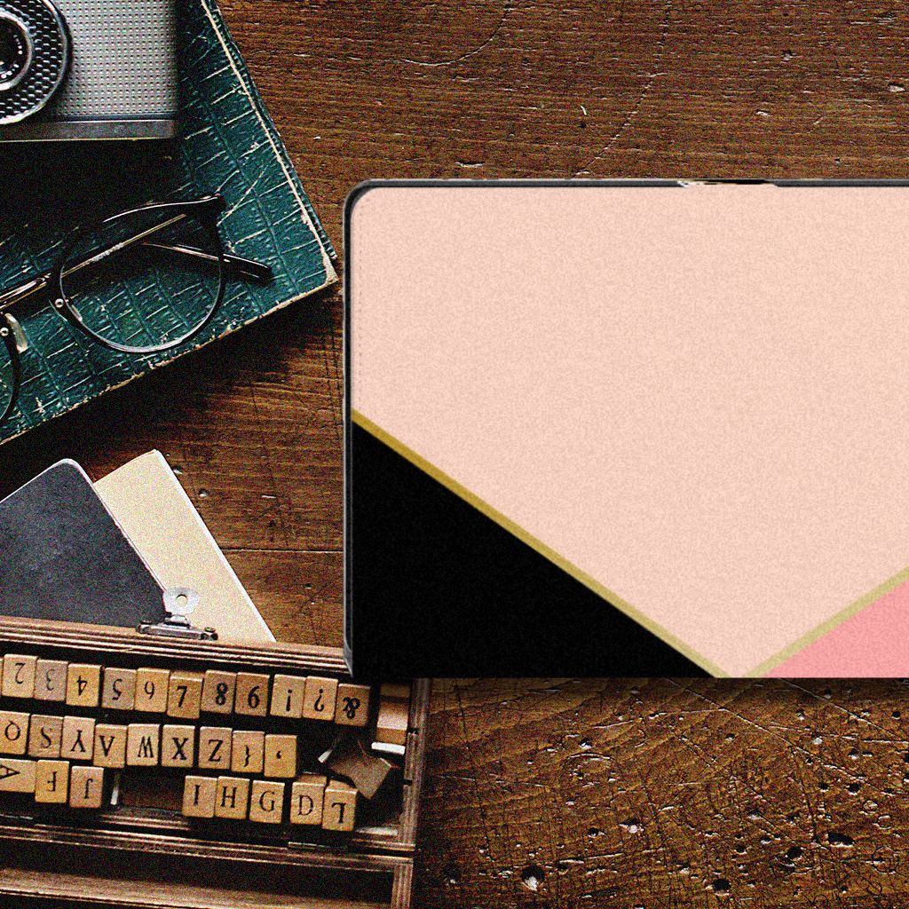 Samsung Galaxy Tab A8 2021/2022 Tablet Beschermhoes Zwart Roze Vormen