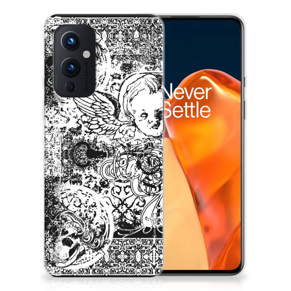Silicone Back Case OnePlus 9 Skulls Angel B2C Telecom