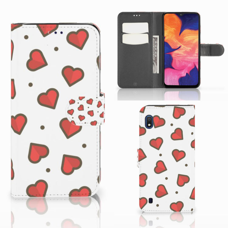 Samsung Galaxy A10 Telefoon Hoesje Hearts