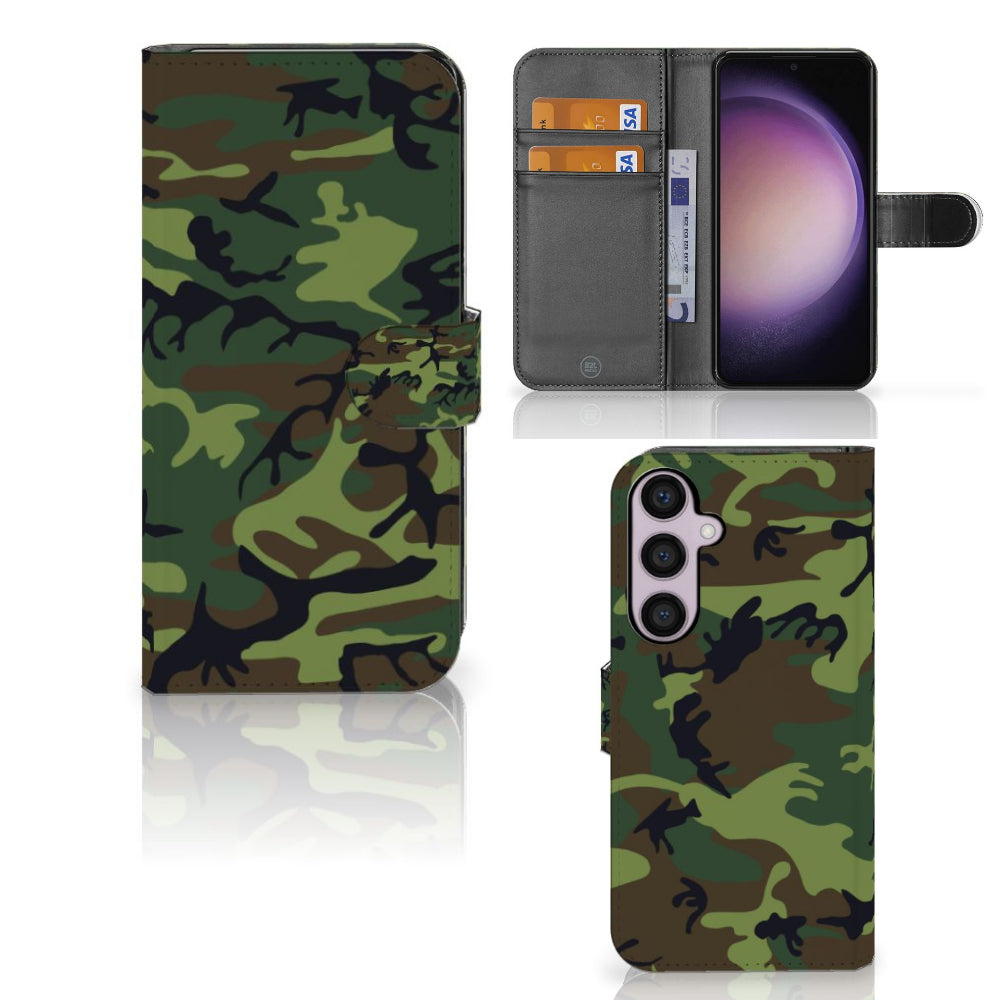 Samsung Galaxy S24 Plus Telefoon Hoesje Army Dark
