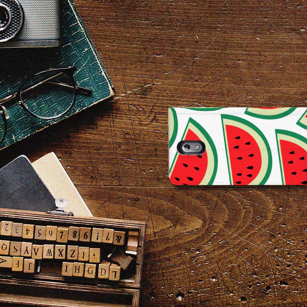 Nokia 3.1 (2018) Flip Style Cover Watermelons