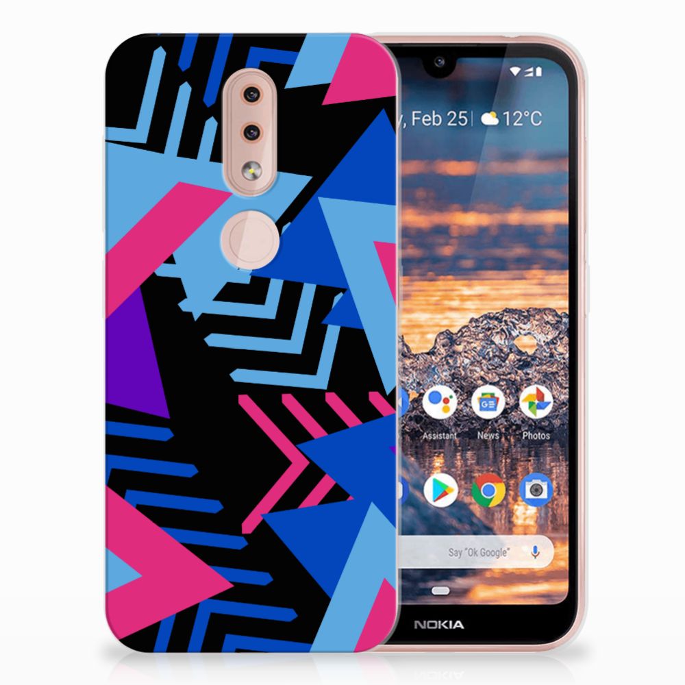 Nokia 4.2 TPU Hoesje Funky Triangle