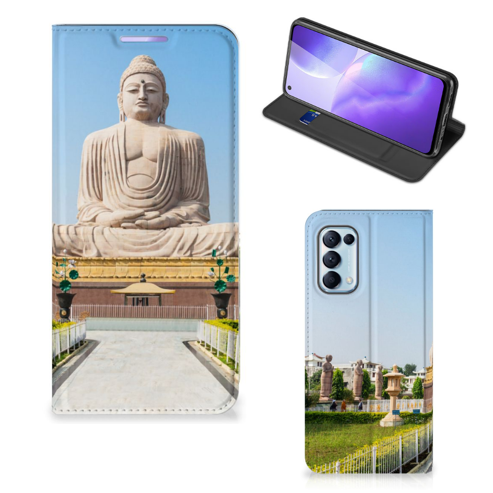 OPPO Find X3 Lite Book Cover Boeddha - B2C Telecom