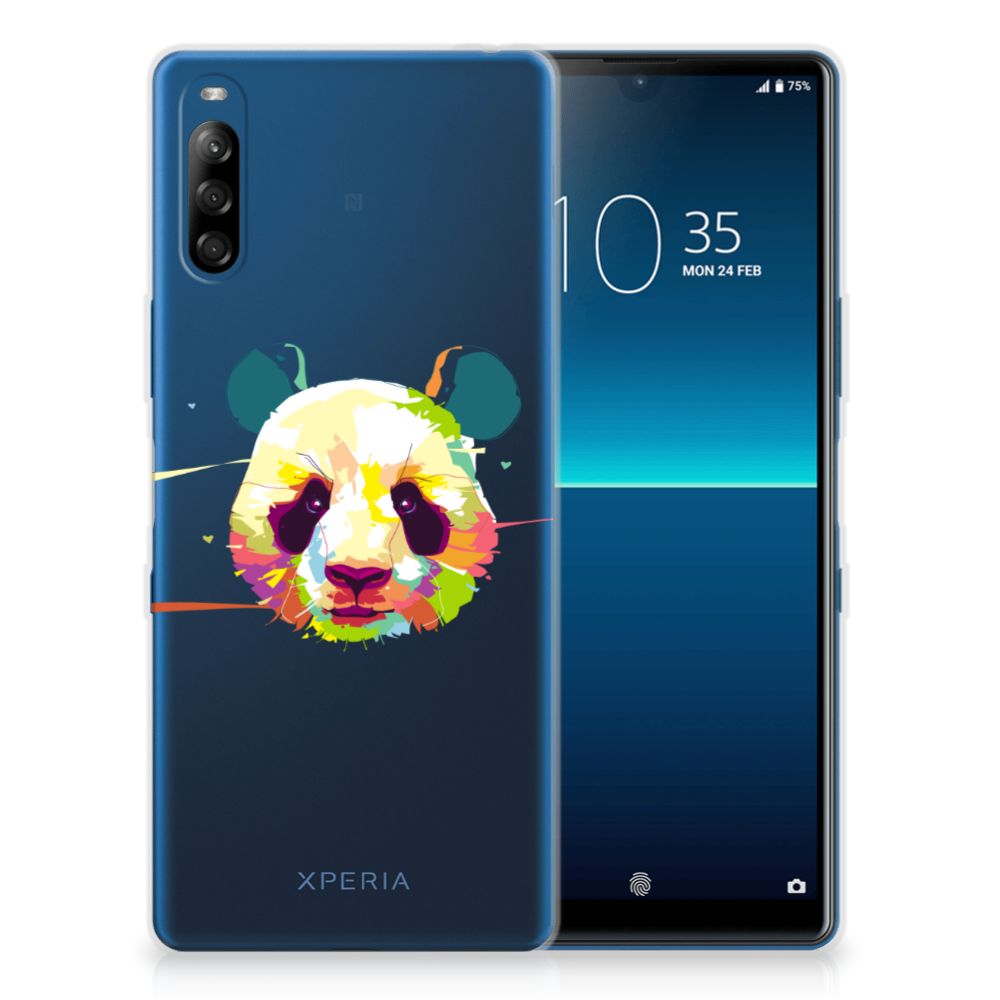 Sony Xperia L4 Telefoonhoesje met Naam Panda Color