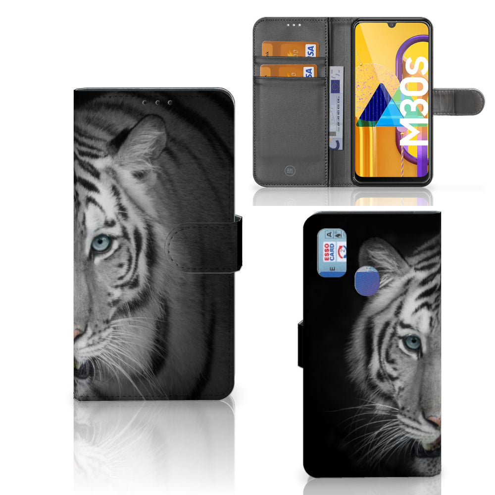 Samsung Galaxy M21 | M30s Telefoonhoesje met Pasjes Tijger