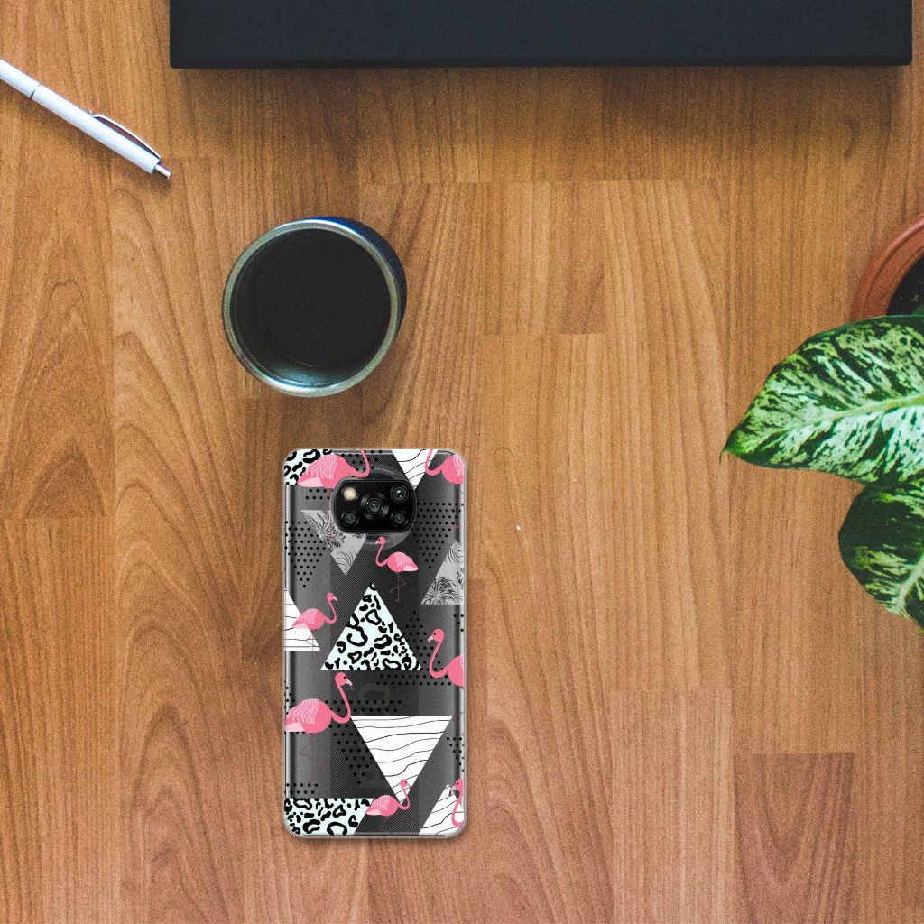 Xiaomi Poco X3 | Poco X3 Pro TPU Hoesje Flamingo Triangle B2C Telecom