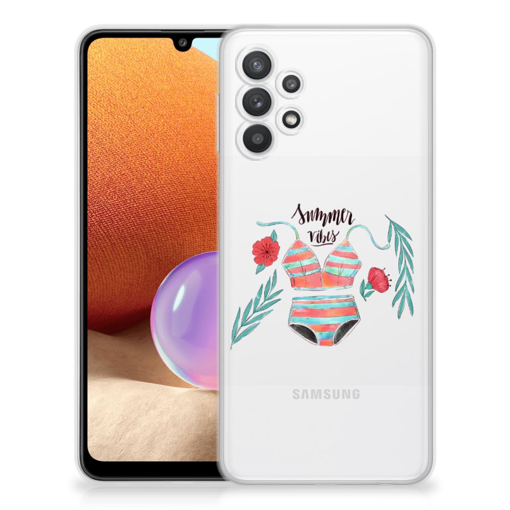 Samsung Galaxy A32 4G | A32 5G Enterprise Editie Telefoonhoesje met Naam Boho Summer B2C Telecom
