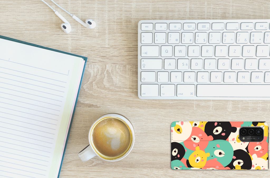 OPPO A54 5G | A74 5G | A93 5G Magnet Case Bears - B2C Telecom