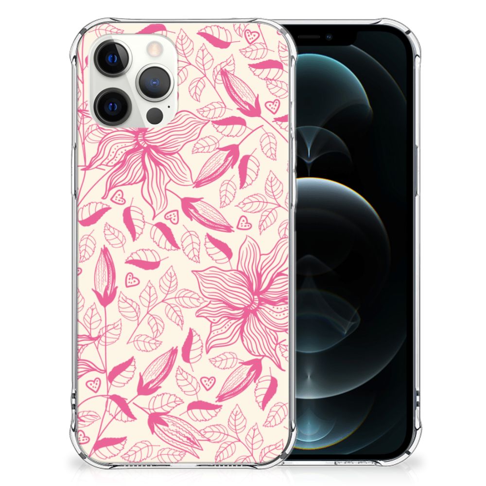 iPhone 12 Pro Max Case Pink Flowers B2C Telecom