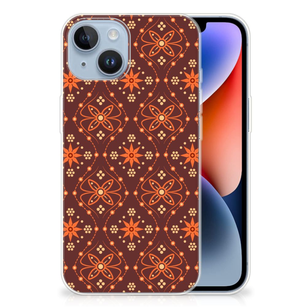 Apple iPhone 14 TPU bumper Batik Brown