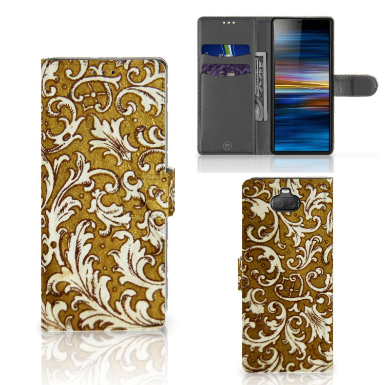 Wallet Case Sony Xperia 10 Barok Goud