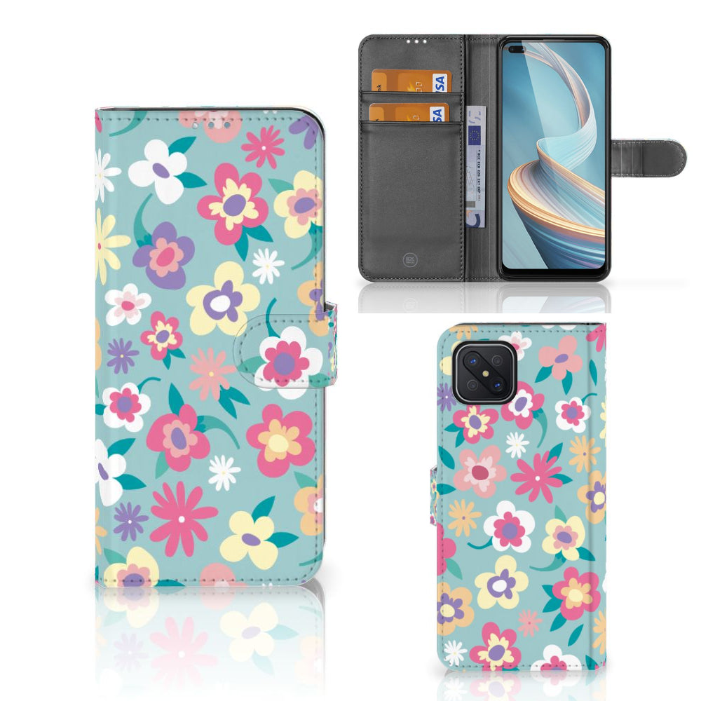 OPPO Reno4 Z Hoesje Flower Power