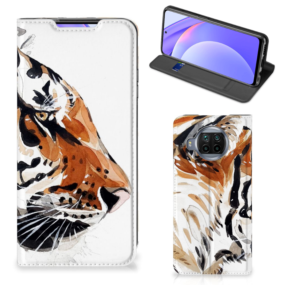 Bookcase Xiaomi Mi 10T Lite Watercolor Tiger - B2C Telecom