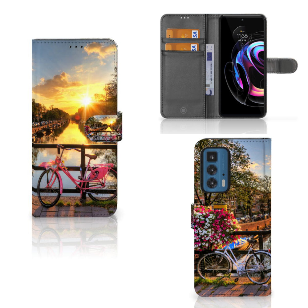 Motorola Edge 20 Pro Flip Cover Amsterdamse Grachten