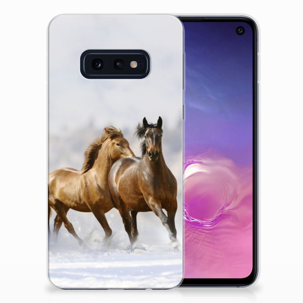 Samsung Galaxy S10e TPU Hoesje Paarden