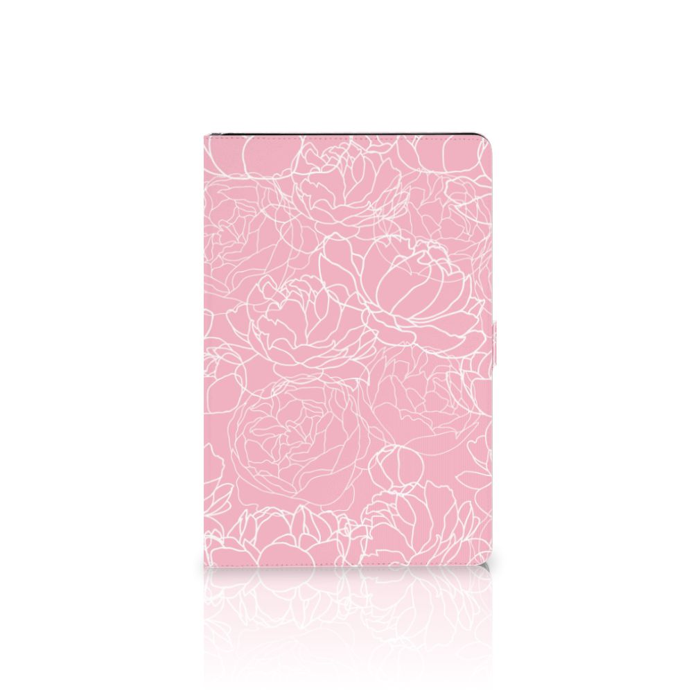 Samsung Galaxy Tab S7 FE | S7+ | S8+ Tablet Cover White Flowers