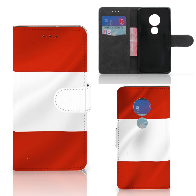 Motorola Moto G7 Play Bookstyle Case Oostenrijk