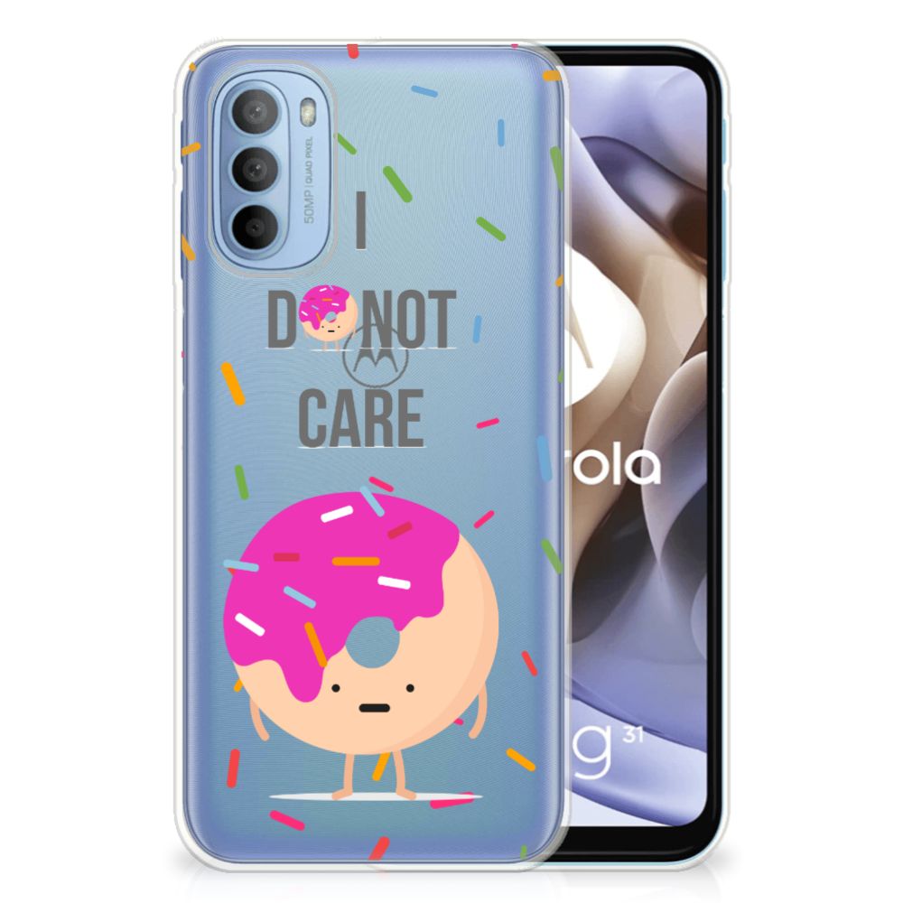 Motorola Moto G31 | G41 Siliconen Case Donut Roze B2C Telecom