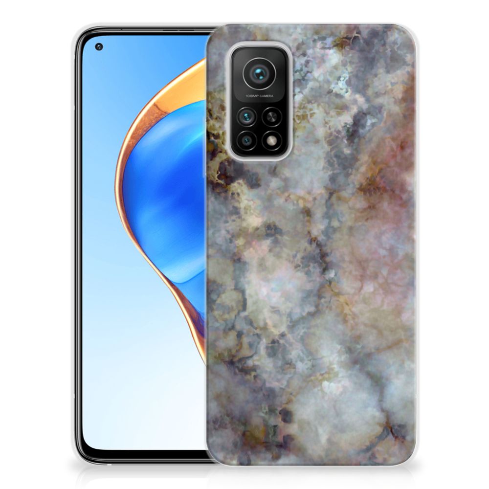 Xiaomi Mi 10T | 10T Pro TPU Siliconen Hoesje Marmer Grijs B2C Telecom