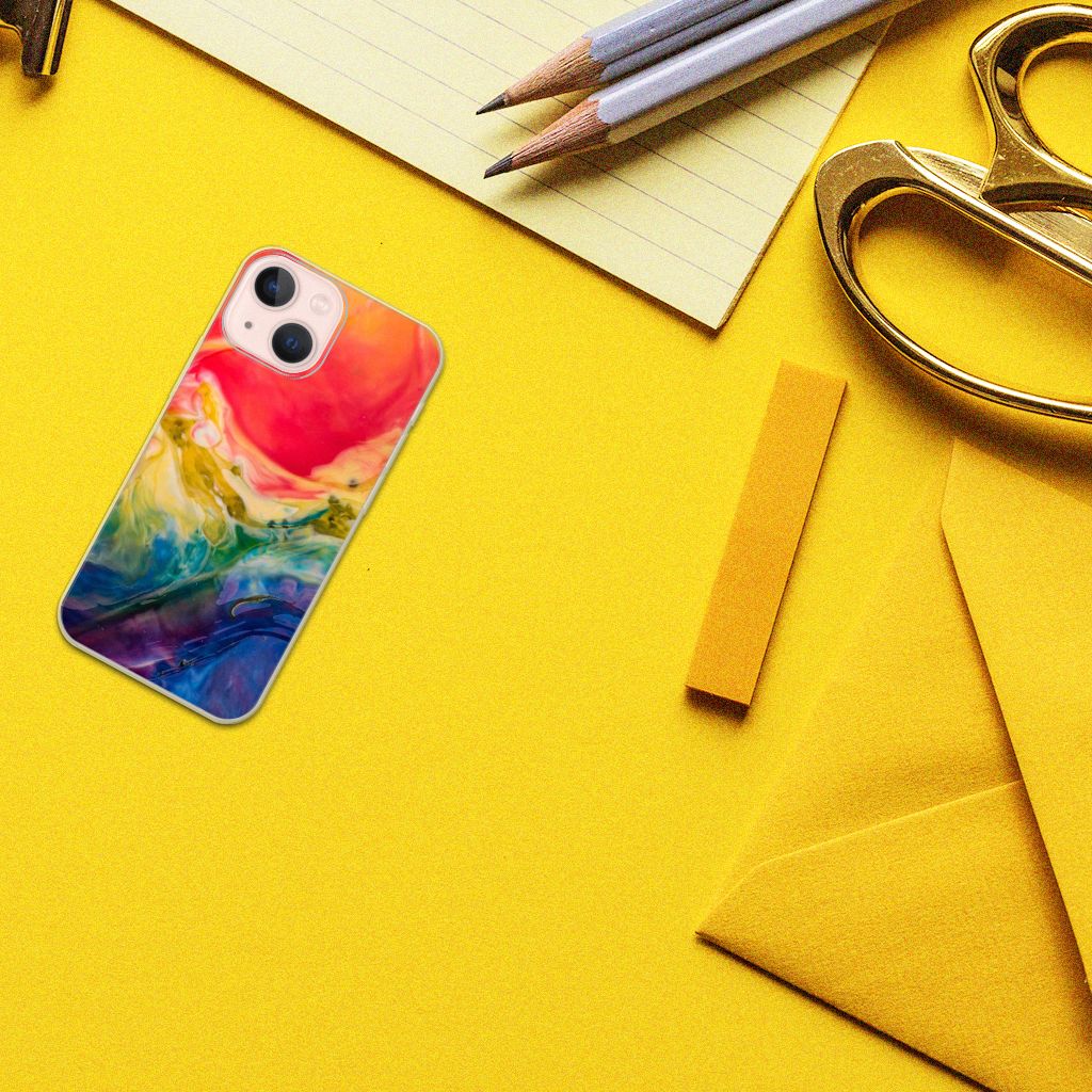 Hoesje maken iPhone 13 mini Watercolor Dark B2C Telecom