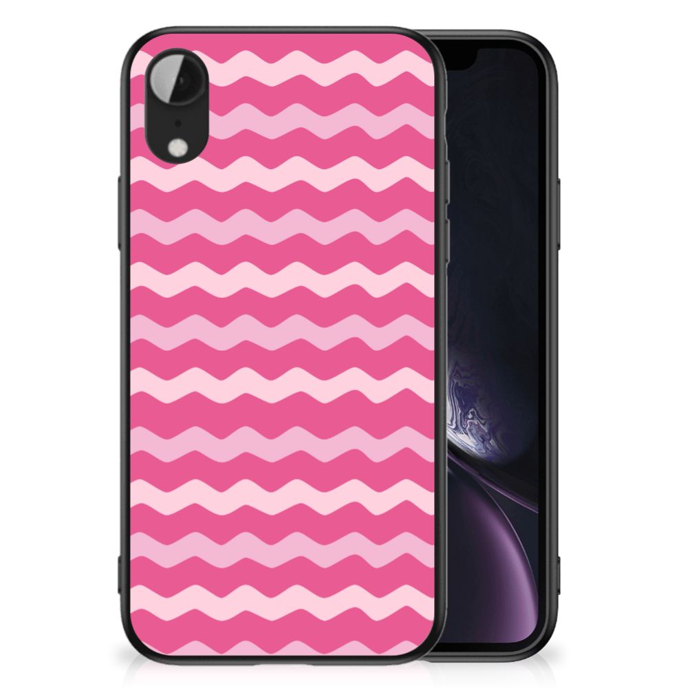 Apple iPhone XR Back Case Waves Pink