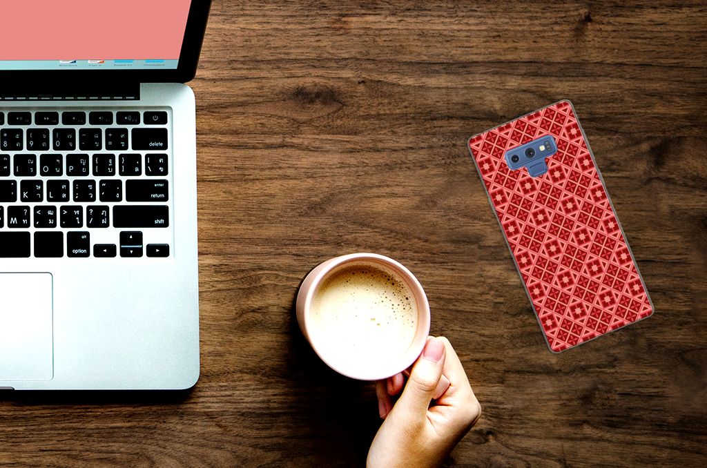 Samsung Galaxy Note 9 TPU bumper Batik Rood
