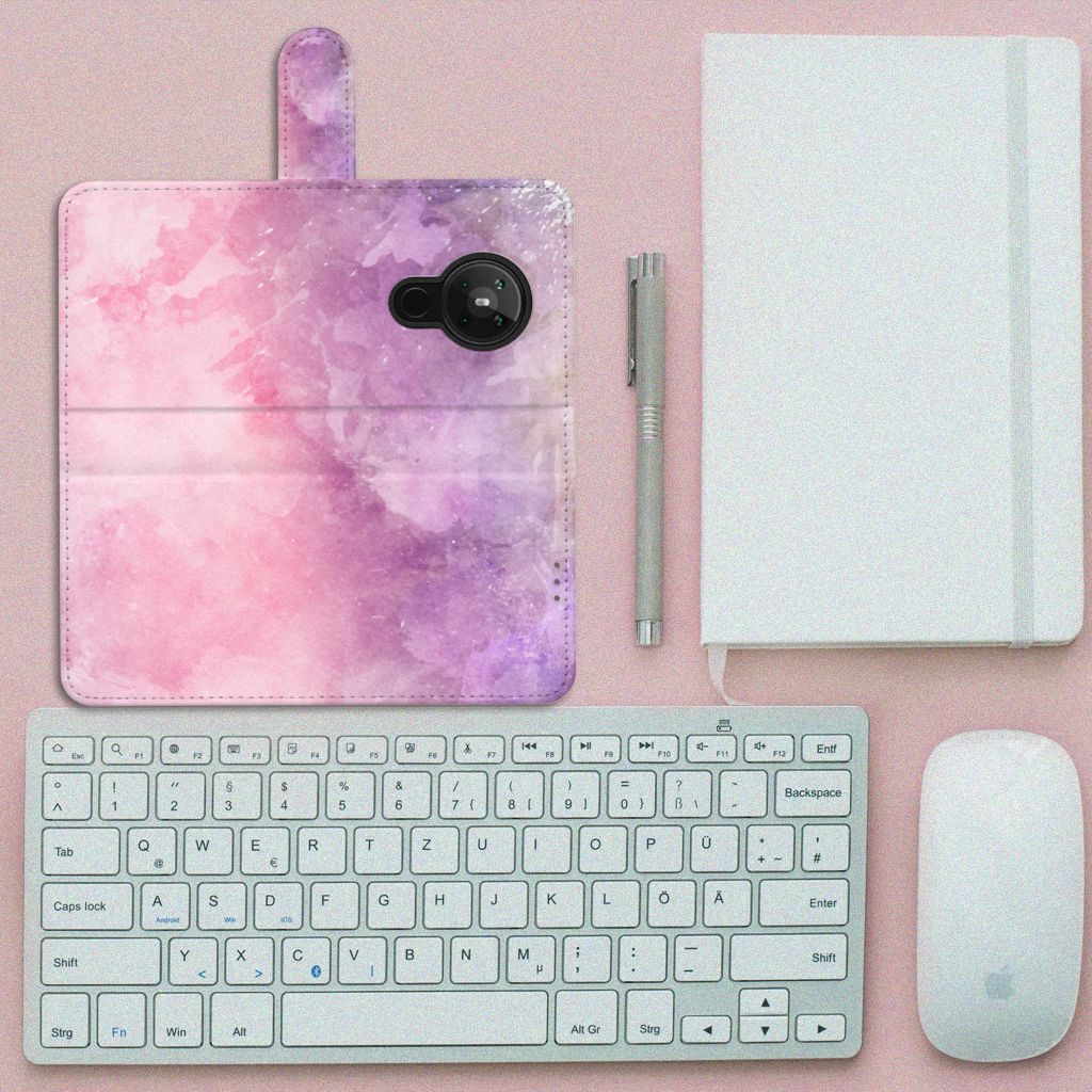 Hoesje Nokia 5.3 Pink Purple Paint