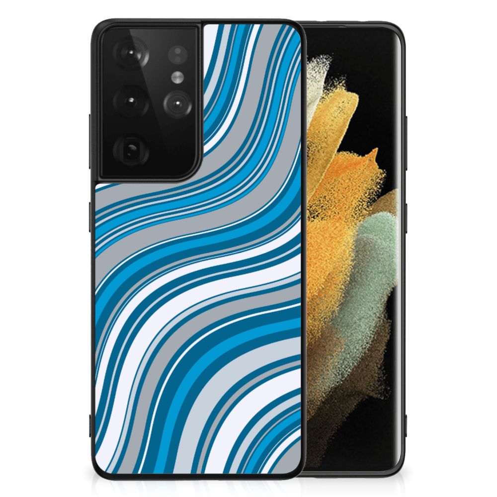 Samsung Galaxy S21 Ultra Back Case Waves Blue B2C Telecom