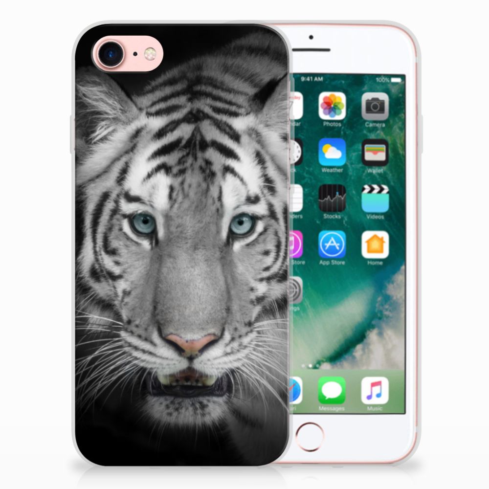 iPhone SE 2022 | SE 2020 | 8 | 7 TPU Hoesje Tijger