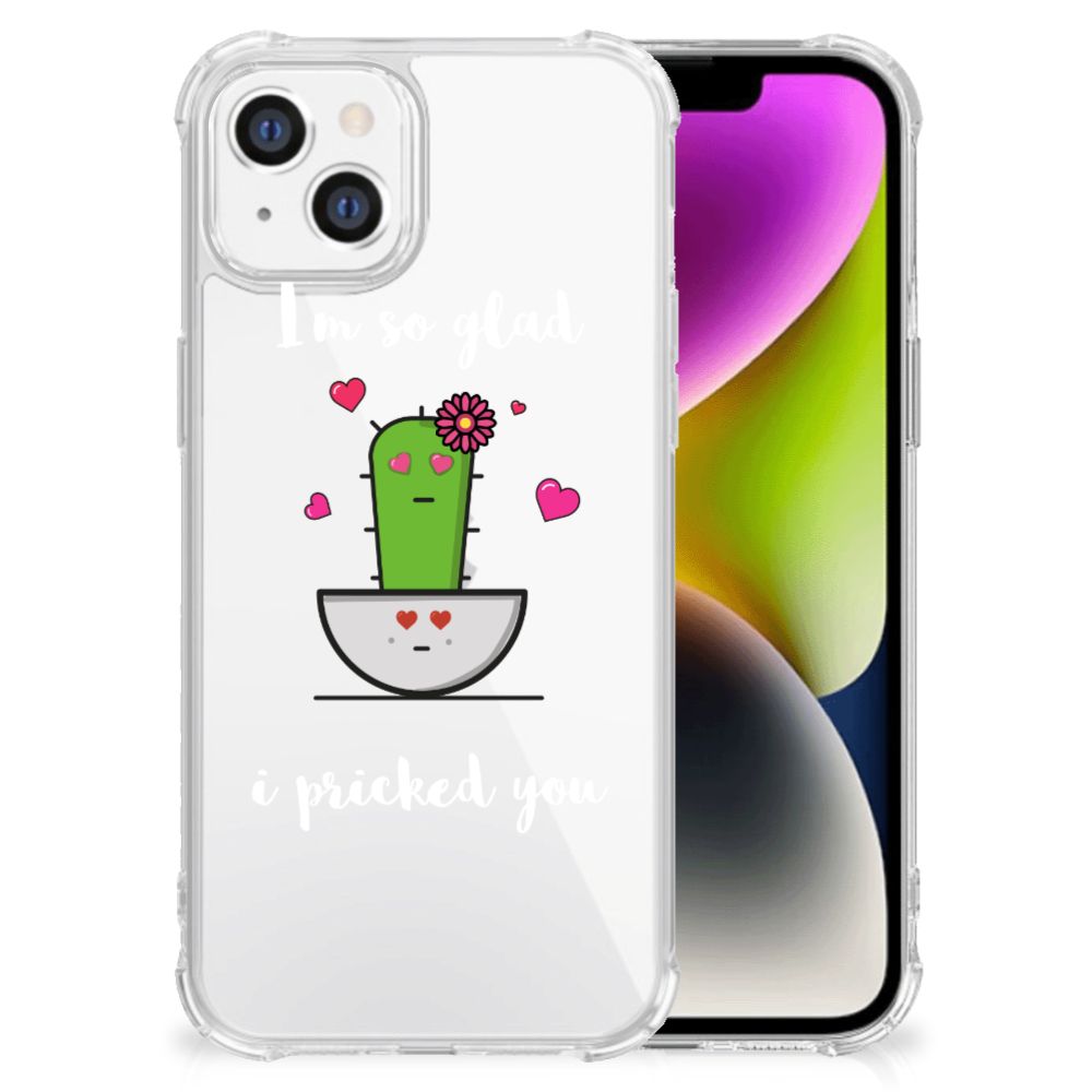 iPhone 14 Stevig Bumper Hoesje Cactus Glad
