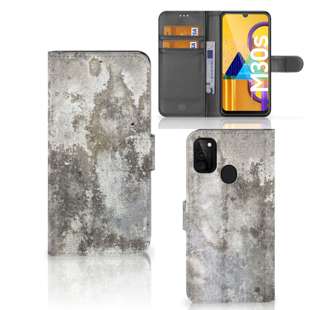 Samsung Galaxy M21 | M30s Bookcase Beton Print